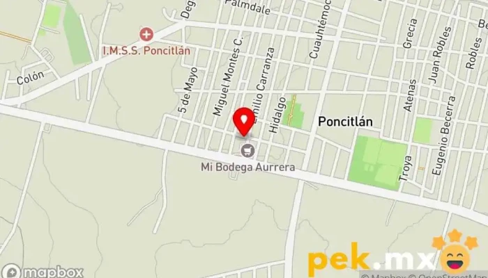 mapa de ELECTRICA TOTAL Electricista en Poncitlán