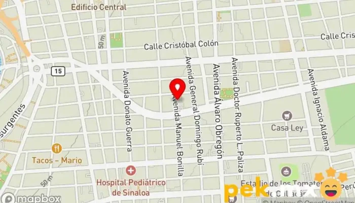 mapa de Electrica Tyler Tienda de electricidad en Culiacán Rosales