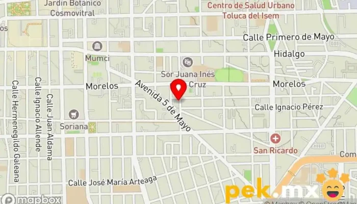 mapa de Eléctrica Zamora Tienda de electricidad, Ferretería en Toluca de Lerdo