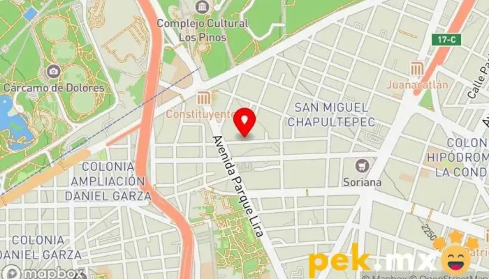 mapa de ELECTRICIDAD ROJAS Electricista en Miguel Hidalgo, Ciudad de México