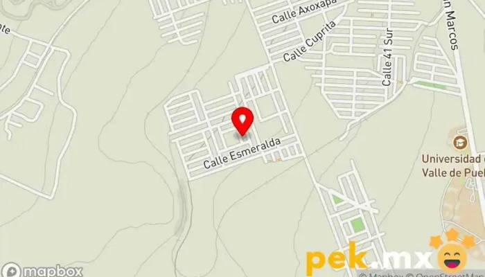 mapa de Electricidad y Plomería Lechuga  en Tehuacán