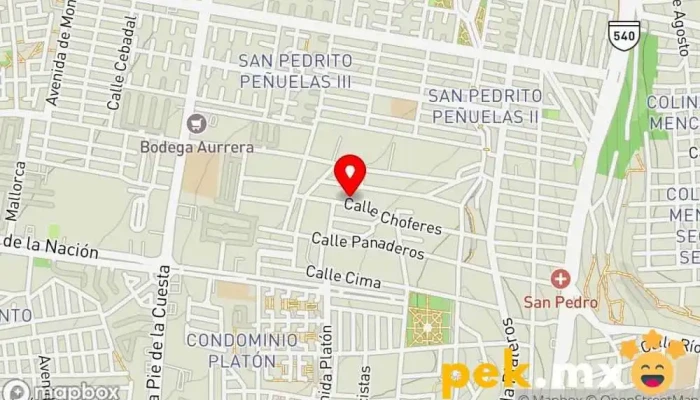 mapa de Electricista Balderas Electricista en Santiago de Querétaro
