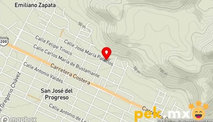 mapa de Electricista Felipe Martínez Sánchez Electricista en San José del Progreso