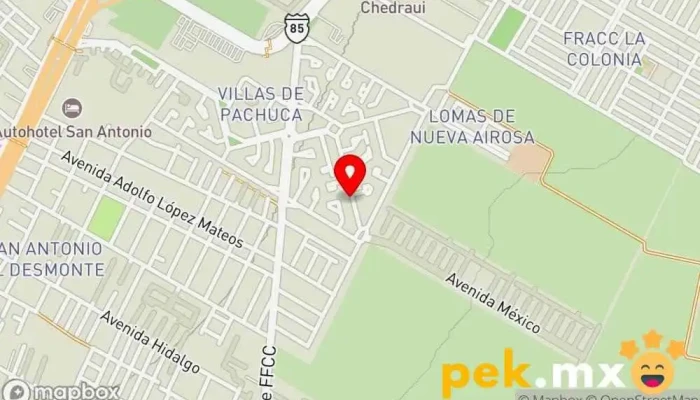 mapa de Electricista Pachuca Electricista en Pachuca de Soto