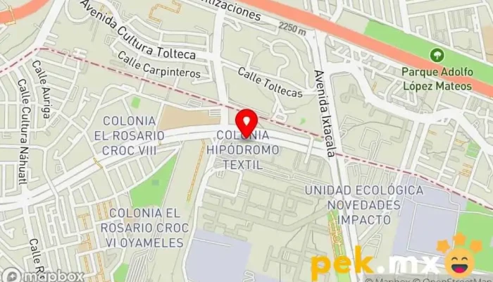 mapa de Electricistas a domicilio Arquitecto en Azcapotzalco, Ciudad de México