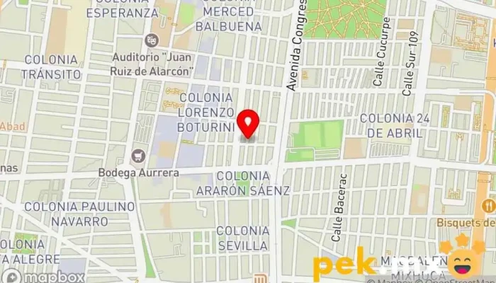 mapa de ELECTRICISTAS CARMAN GROUP Electricista en Venustiano Carranza, Ciudad de México