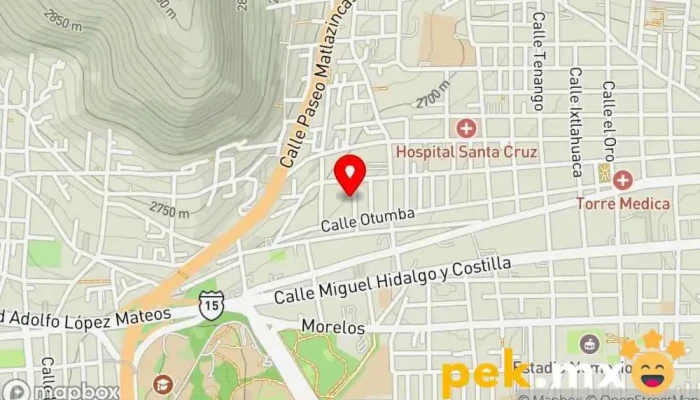 mapa de Electricistas Locales  en Toluca de Lerdo