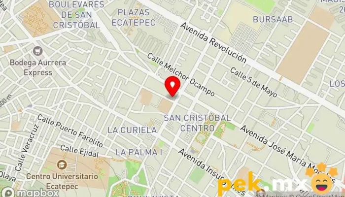 mapa de Electricistas Tecnica Ricaño Contratista en Ecatepec de Morelos