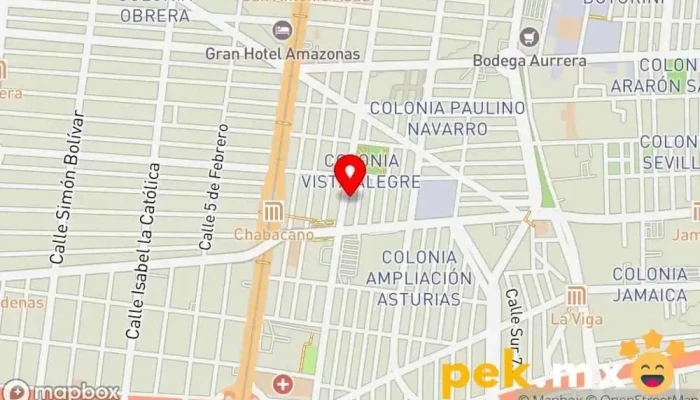 mapa de Electricistas Trueno Servicio de instalación eléctrica en Cuauhtémoc, Ciudad de México