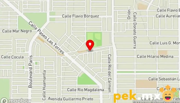 mapa de ELECTRICISTAS ZAVALA Servicio de instalación eléctrica en Cdad. Obregón