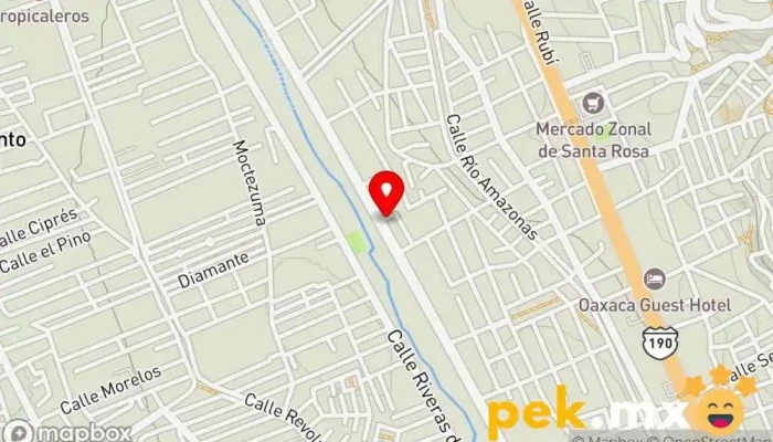 mapa de Eléctrico Automotriz García Taller de reparación de automóviles en Oaxaca de Juárez