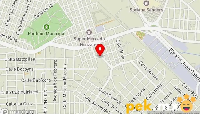 mapa de Eléctrico Gómez Servicio de reparación de sistemas eléctricos para automóviles en Juárez