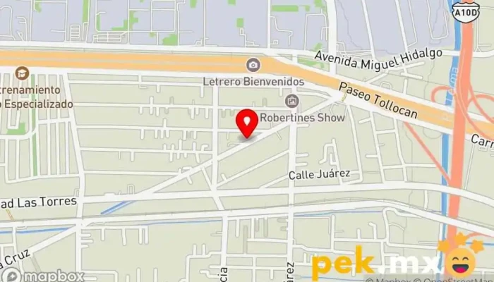 mapa de Eléctrico Gutiérrez Servicio de reparación de sistemas eléctricos para automóviles en San Mateo Atenco