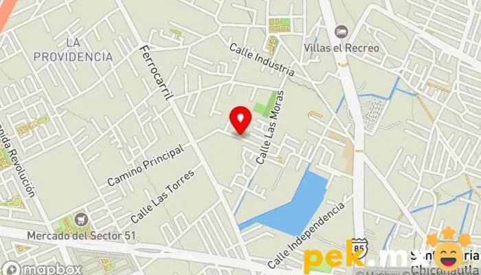 mapa de Eléctrico Leos Taller mecánico en Ecatepec de Morelos