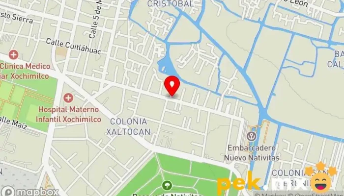 mapa de Electrico René Electricista en Xochimilco, Ciudad de México