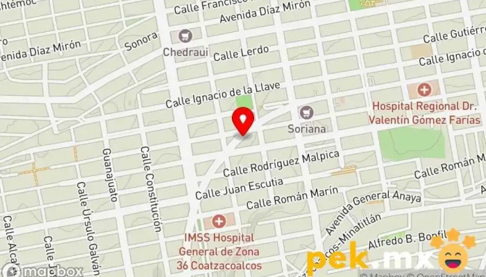 mapa de Electrico SA Electricista en Coatzacoalcos