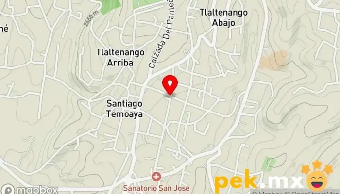 mapa de ELECTRICO TEMOAYA 