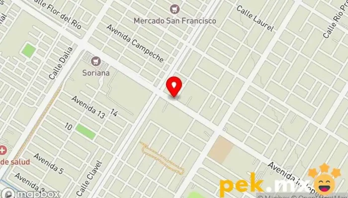 mapa de Electrisa Tienda de electricidad en Los Mochis