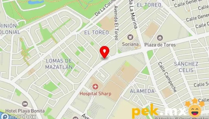 mapa de Electrisa  en Mazatlán