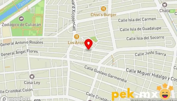 mapa de Electro Construcciones Cota Electricista en Culiacán Rosales