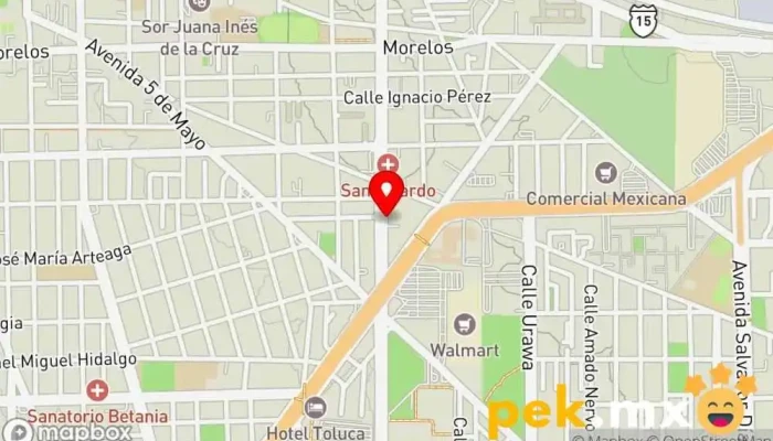 mapa de Electro Ferretera Jaspa, S.A. De C.V. Ferretería, Tienda de electricidad, Tienda de herramientas en Toluca de Lerdo
