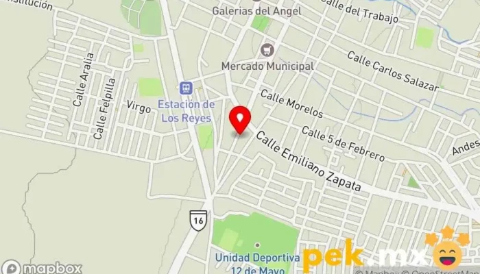 mapa de Electro hogar Electricista en Los Reyes de Salgado