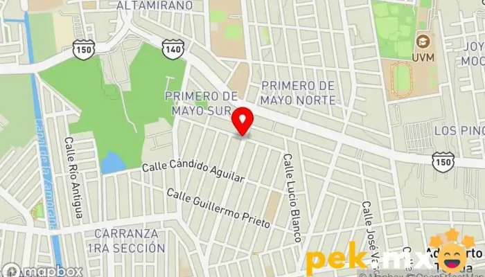mapa de Electrodomésticos y cerrajero norma Cerrajero en Veracruz