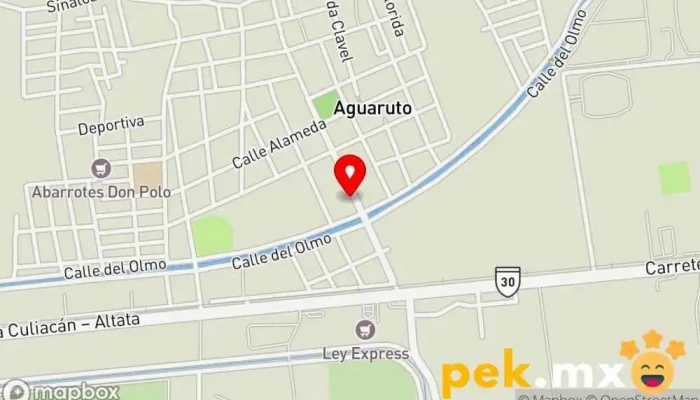 mapa de Electrónica aguaruto Taller de reparaciones eléctricas en Aguaruto