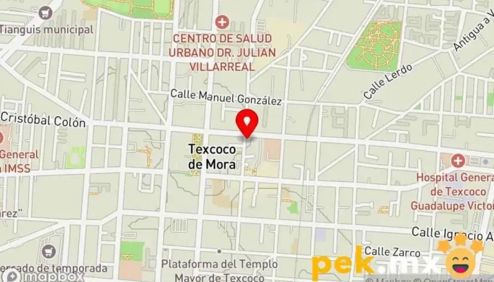 mapa de Electronica MMlV Tienda de electricidad en Texcoco de Mora