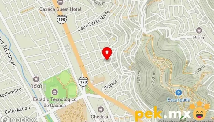 mapa de ELPROTEC Instalaciones Compañía eléctrica en Oaxaca de Juárez