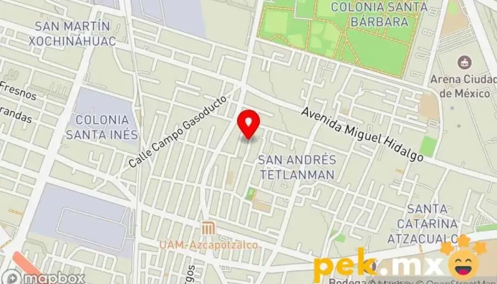 mapa de Embobinados Ind Olvera Electricista en Azcapotzalco, Ciudad de México