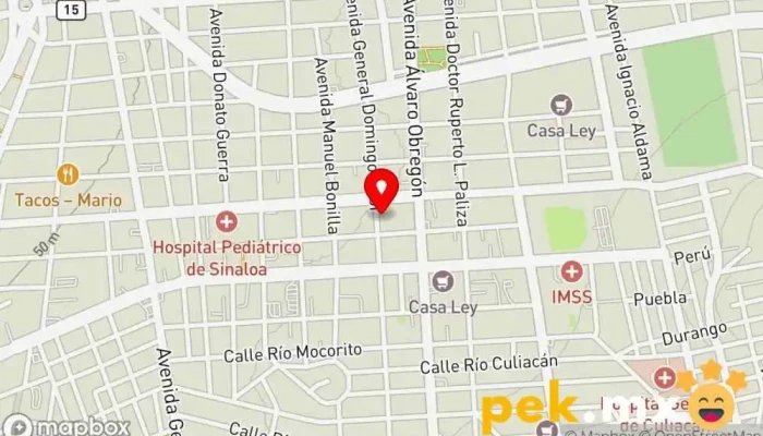 mapa de Embobinados Universales Electricista en Culiacán Rosales