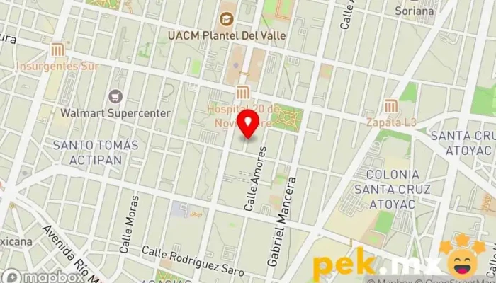 mapa de EMCE SERVICIOS INTEGRALES DE INGENIERIA S.A DE C.V Servicio de instalación eléctrica en Benito Juárez, Ciudad de México