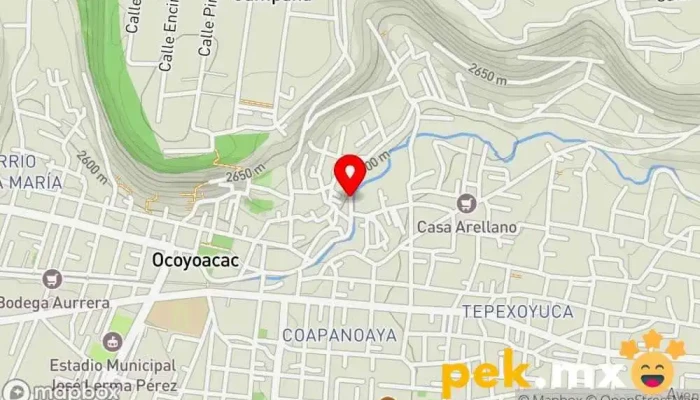 mapa de En el llano del compromiso Escuela primaria en Ocoyoacac
