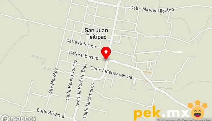 mapa de Envasadora de agua purificada Teitipac Proveedor de agua embotellada en San Juan Teitipac