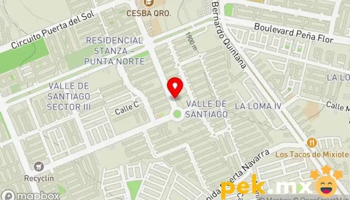 mapa de EQUIPO ELECTRICO Y MANTENIMIENTO Servicio de instalación eléctrica en Santiago de Querétaro