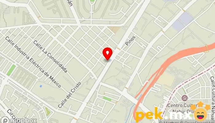 mapa de ER Servicio, SA de CV Contratista de aire acondicionado, Herrero, Electricista, Asesor en ingeniería, Empresa de climatización en Tlalnepantla