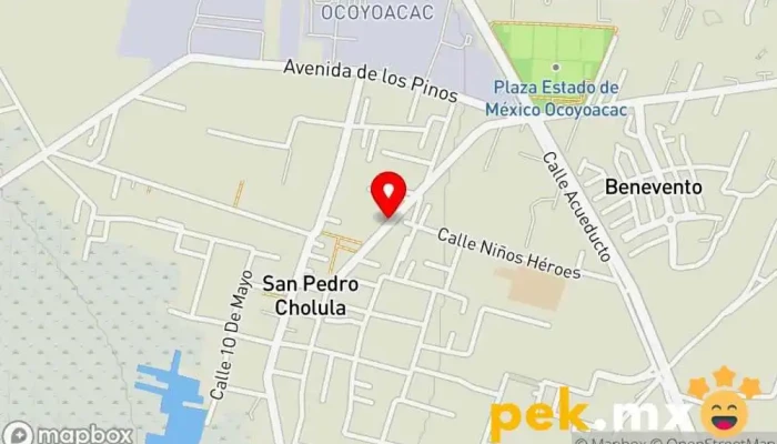 mapa de Esmeralda Cerrajeria Cerrajero en San Pedro Cholula