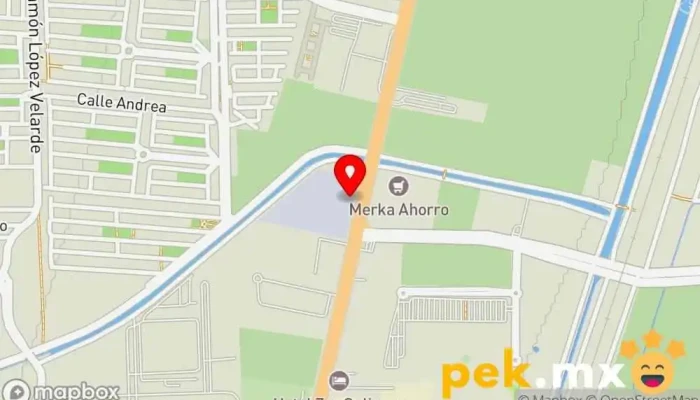 mapa de Estación de energía electrica Subestación eléctrica en Culiacán Rosales