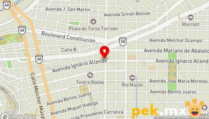 mapa de Ezequiel Martínez Cerrajero, Servicio de duplicación de llaves en Torreón