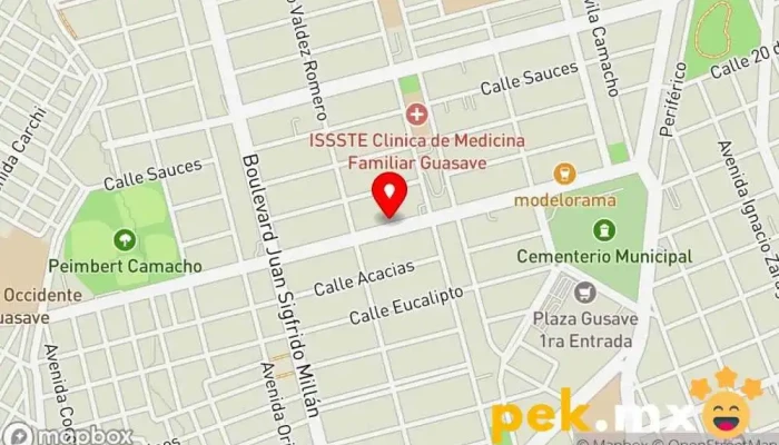 mapa de Falosa Tienda de materiales para la construcción en Guasave