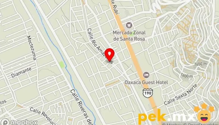 mapa de Ferre Eléctrica Los Leones Ferretería en San Lorenzo Cacaotepec