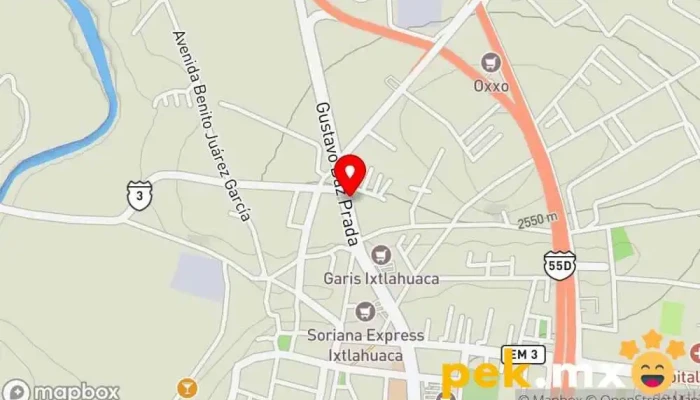 mapa de Ferrejiza Ferretería en Ixtlahuaca de Rayón