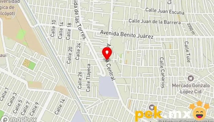 mapa de Ferreléctrica y Plomería Rhino Tienda de herramientas, Electricista, Tienda de artículos de fontanería en Chimalhuacán