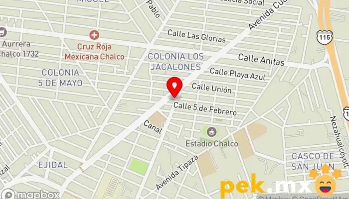 mapa de FERRELUM Tienda de electricidad, Tienda de herramientas en Chalco de Díaz Covarrubias