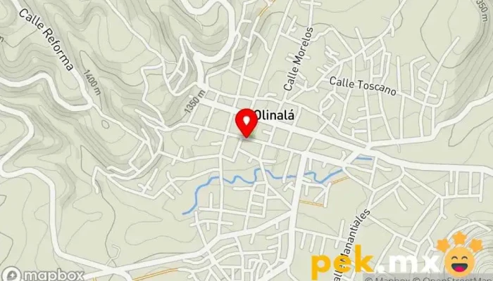 mapa de Ferretería el IMÁN Tienda de herramientas, Electricista, Fontanero en Olinalá