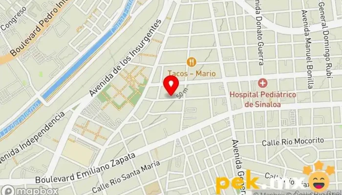 mapa de FLOMAR Electricista en Culiacán Rosales