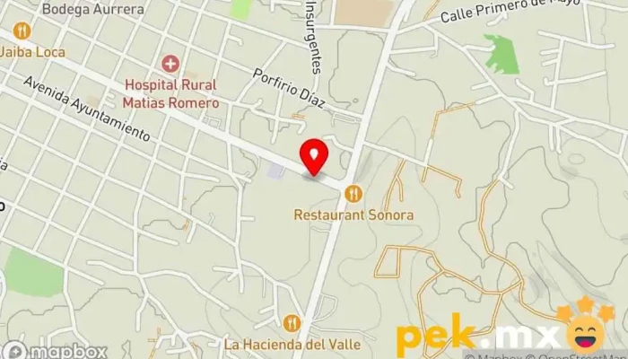 mapa de FRÍOSUR HF CLIMATIZACION VENTAS REFACCIONES Tienda de electricidad, Empresa de climatización en Matías Romero Avendaño