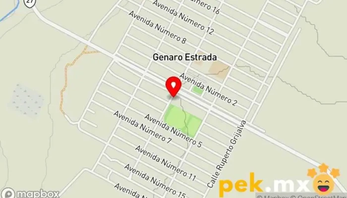 mapa de Genaro Estrada  en Genaro Estrada
