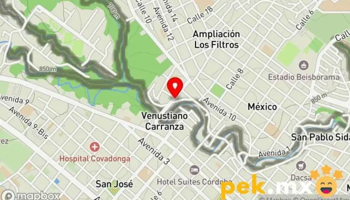 mapa de GRUPEDMA SA DE CV Electricista, Ferretería en Córdoba